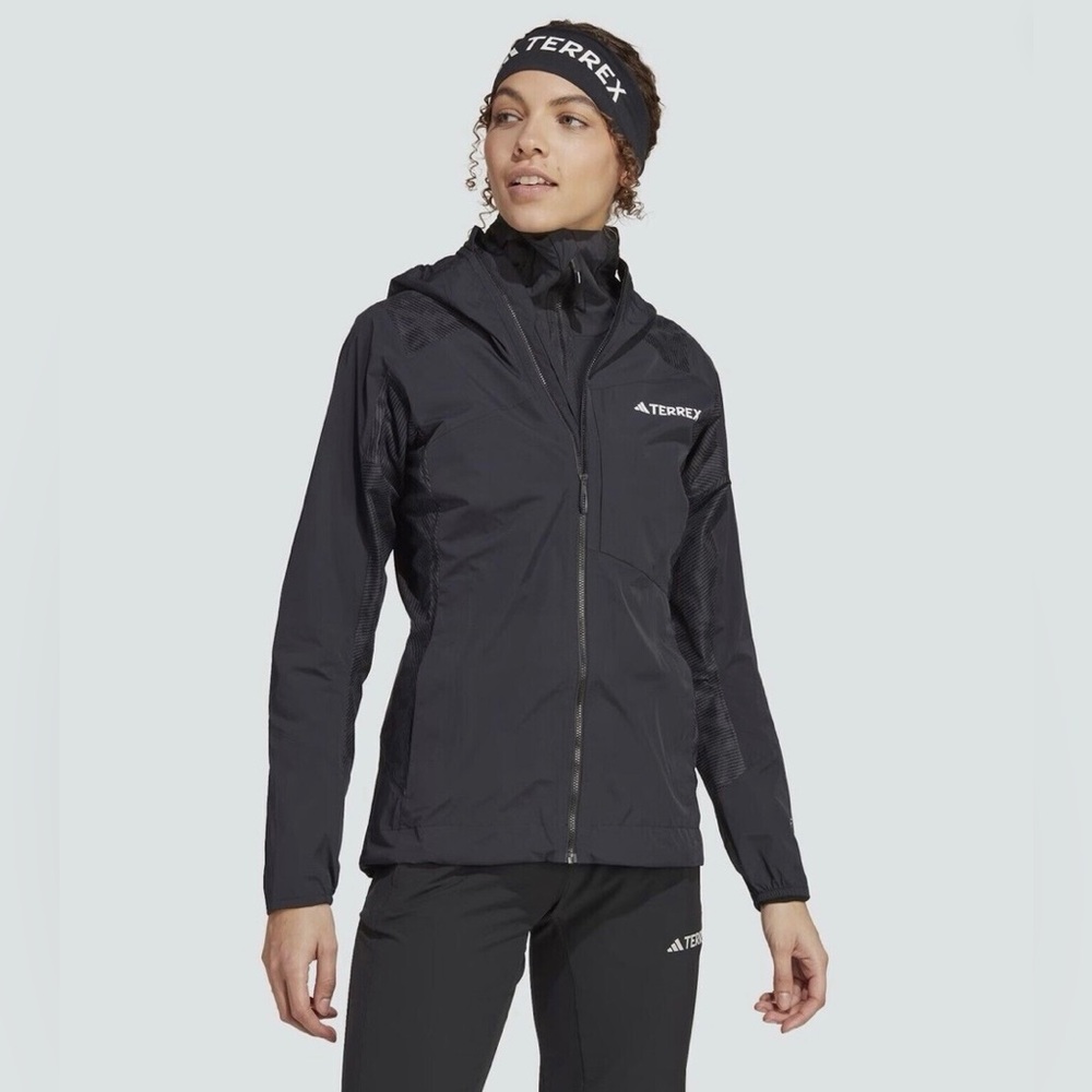 Adidas Women’s Terrex Xperior Hybrid Rain Jacket - Picture 4 of 11